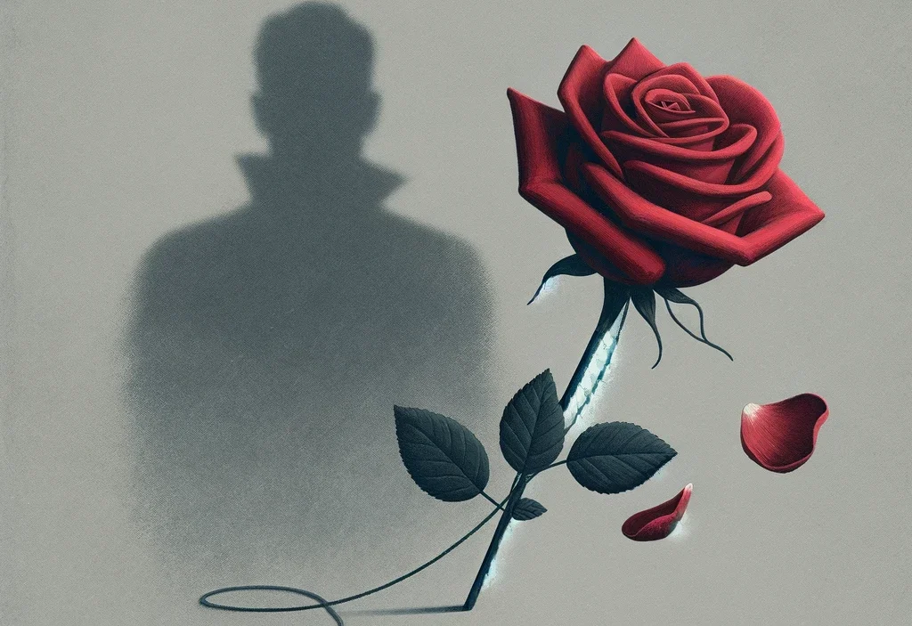 rosa su ombra
